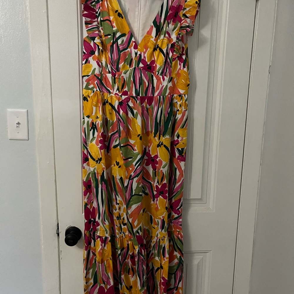 Floral Multicolor Maxi Dress